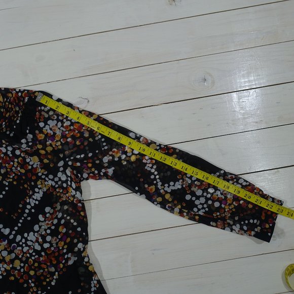 Daniel Rainn Roll Tab Sleeve Blouse Petite - Picture 10 of 11